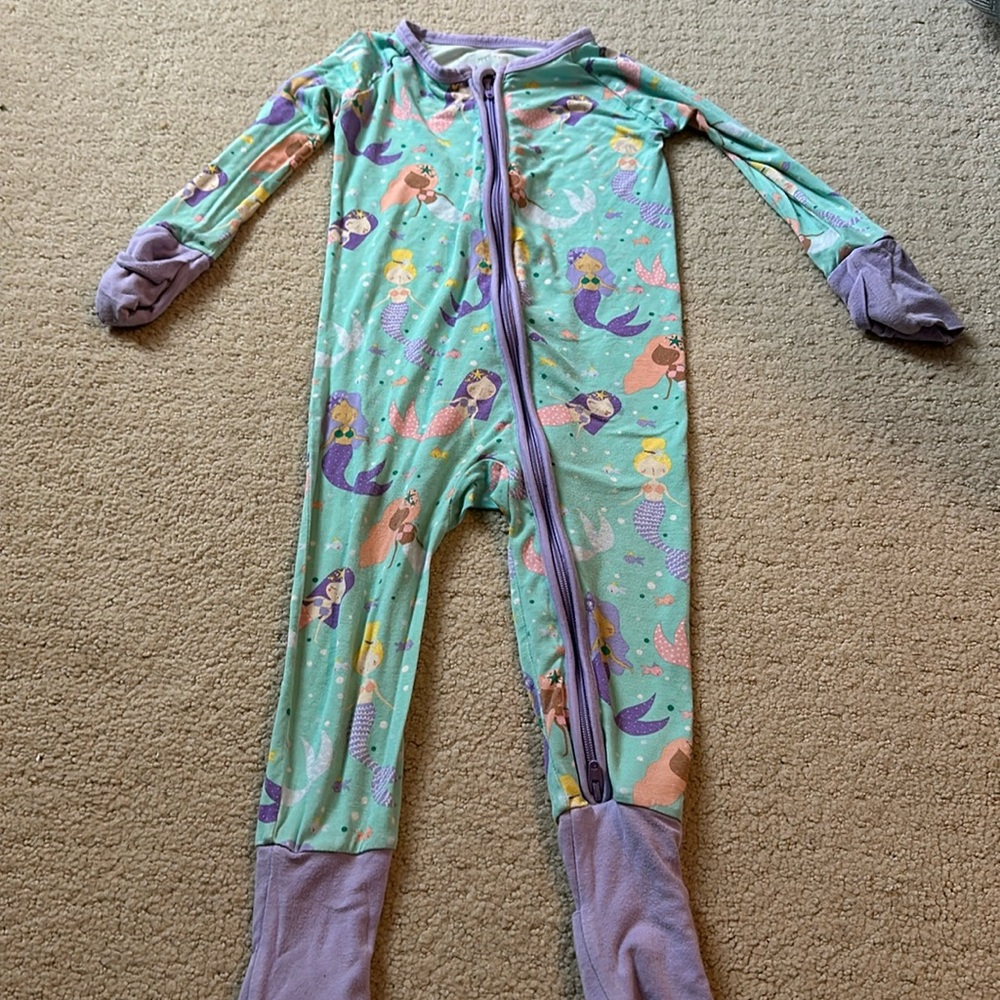 Little sleepies mermaid magic 6-12mo zippy